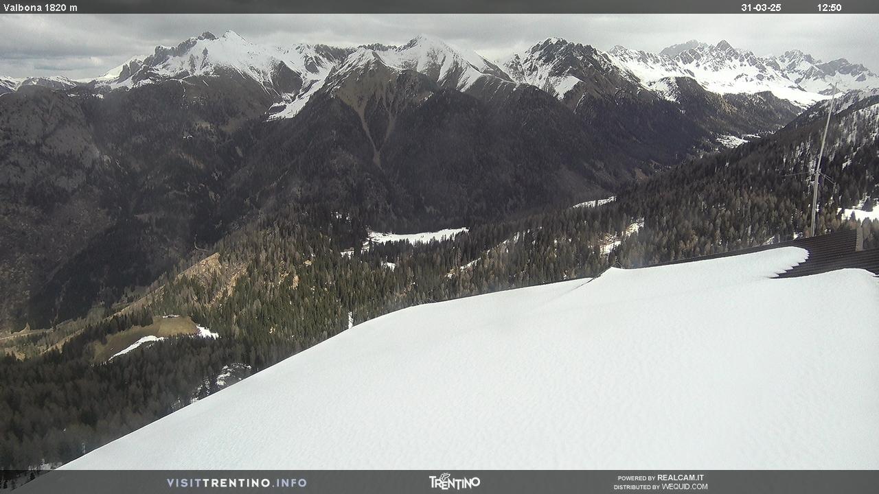 Webcam Moena - Lusia - stazione intermedia Valbona. Le Cune.