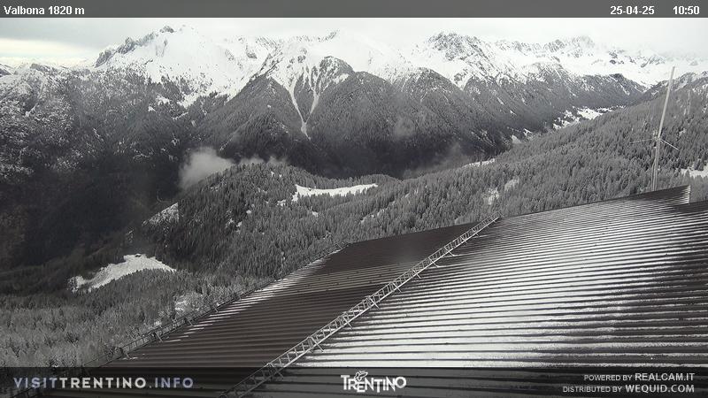 Webcam Moena - Lusia - stazione intermedia Valbona. Le Cune.