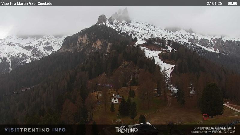 Webcam Vigo di Fassa - Seggiovia Pra Martin