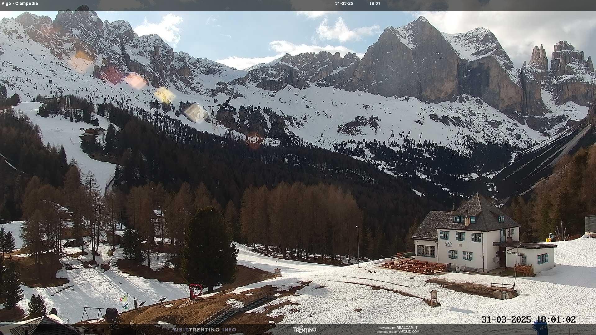 Webcam Vigo di Fassa - Catinaccio - Roda de Vael