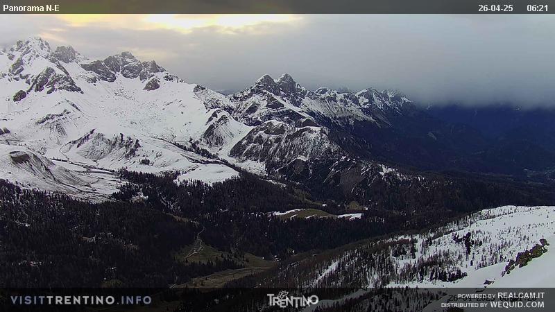 Webcam Panorama da Col Margherita verso le Dolomiti Venete