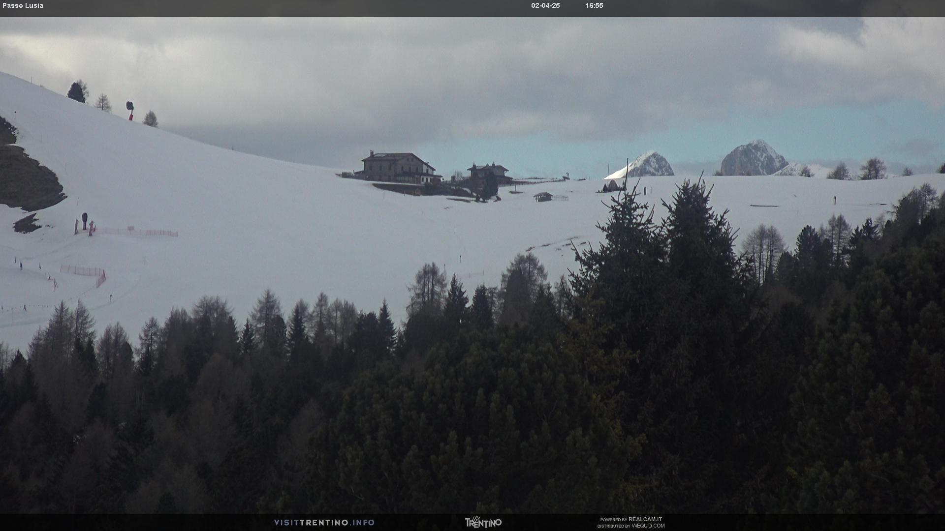 Webcam Moena - Lusia - Passo Lusia. Castelir.